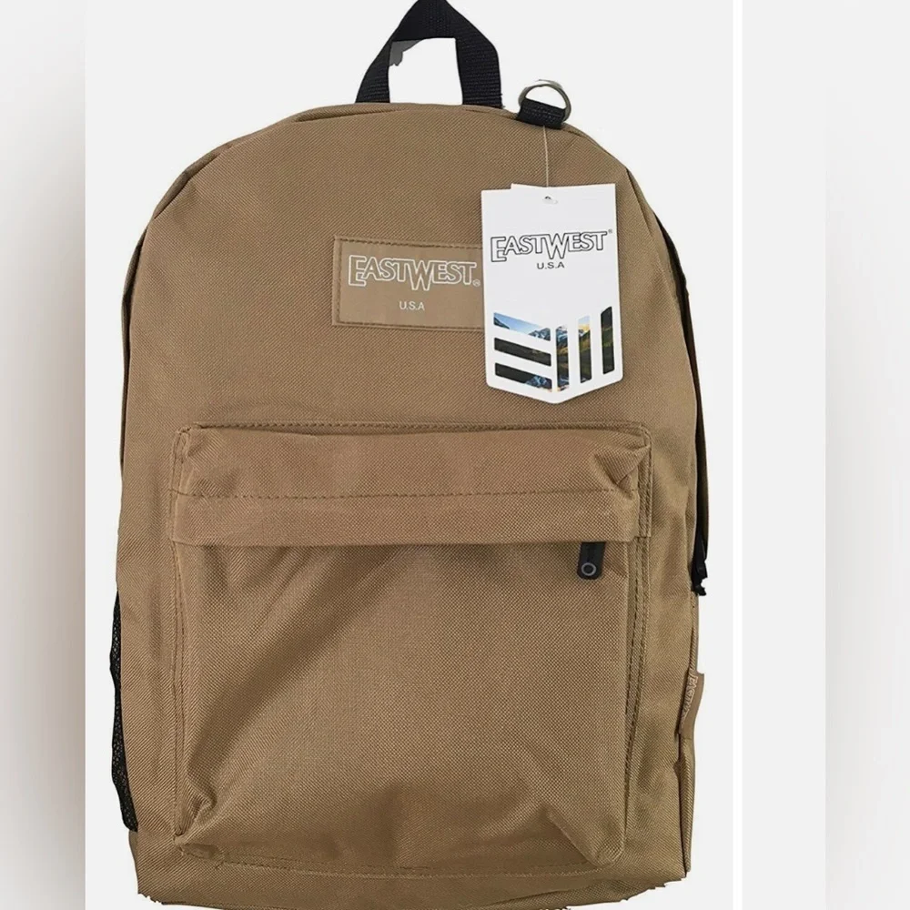 Tan Kids school backpack NWT